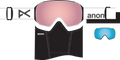 Anon M4 Cylindrical Goggles + Bonus Lens + MFI Face Mask Snowboarding Skiing Magnetic