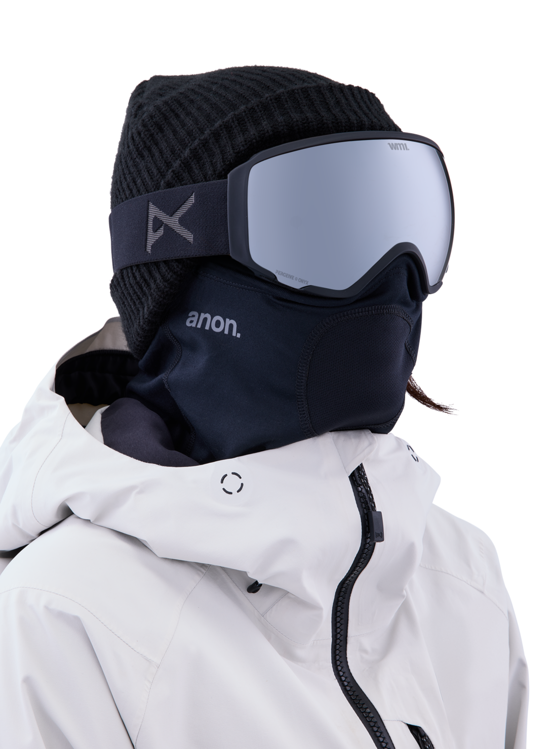 Anon WM1 Low Bridge Fit Goggles + Bonus Lens + MFI Face Mask Ski Snowboard womens magnetic goggles face mask and extra lens asian