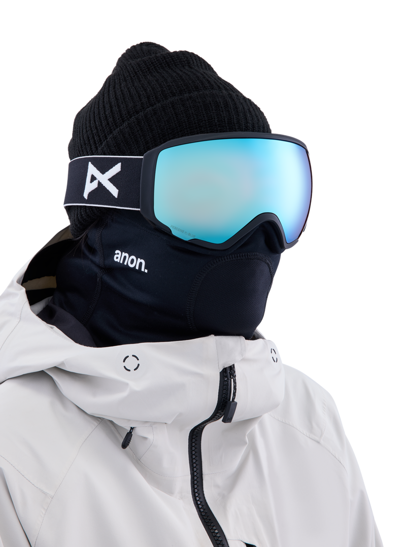 Anon WM1 Low Bridge Fit Goggles + Bonus Lens + MFI Face Mask Ski Snowboard womens magnetic goggles face mask and extra lens asian