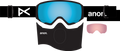 Anon WM1 Goggles + Bonus Lens + MFI Face Mask Ski Snowboard womens magnetic goggles face mask and extra lens