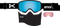 Anon WM1 Goggles + Bonus Lens + MFI Face Mask Ski Snowboard womens magnetic goggles face mask and extra lens