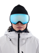 Anon WM1 Low Bridge Fit Goggles + Bonus Lens + MFI Face Mask Ski Snowboard womens magnetic goggles face mask and extra lens asian