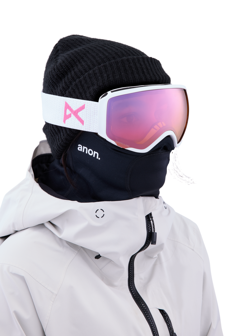 Anon WM1 Goggles + Bonus Lens + MFI Face Mask Ski Snowboard womens magnetic goggles face mask and extra lens