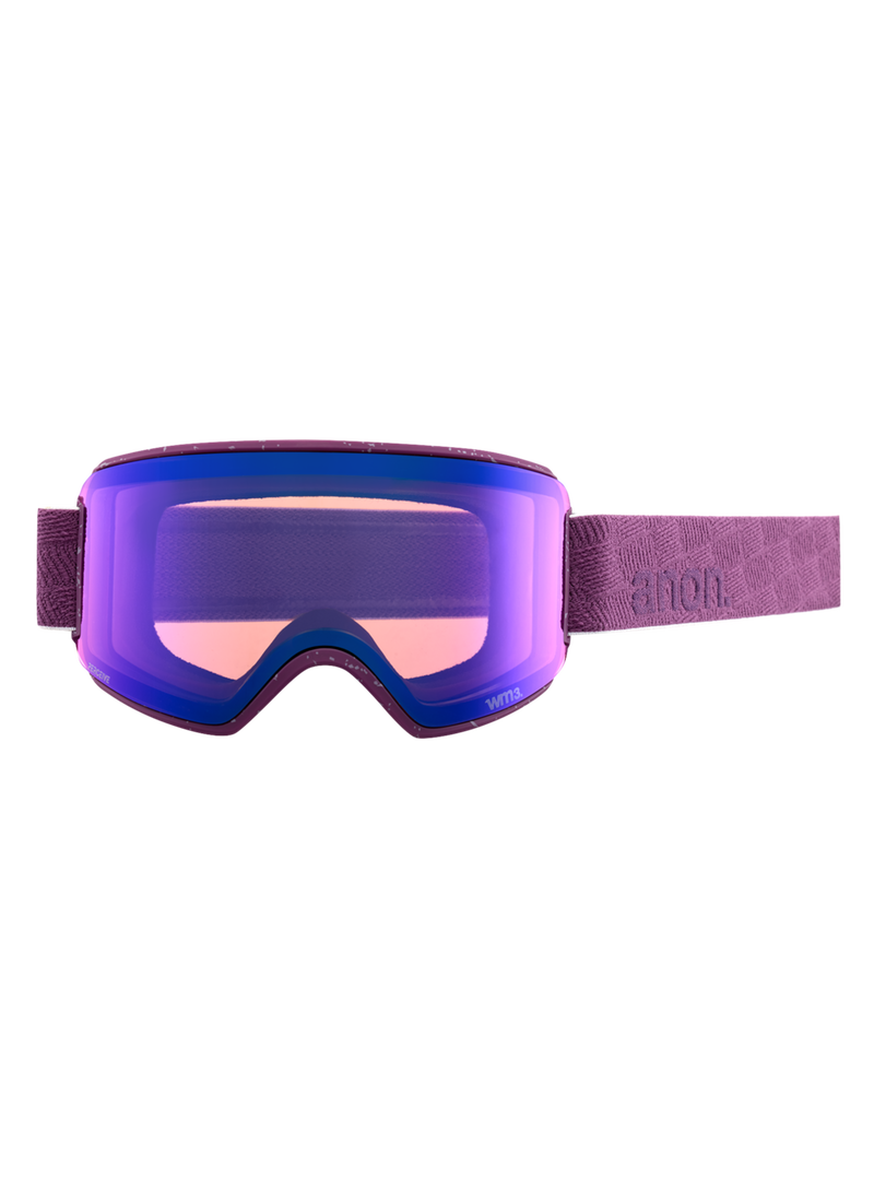 Anon WM3 Low Bridge Fit Goggles + Bonus Lens + MFI Face Mask magnetic snowboard goggles SKi