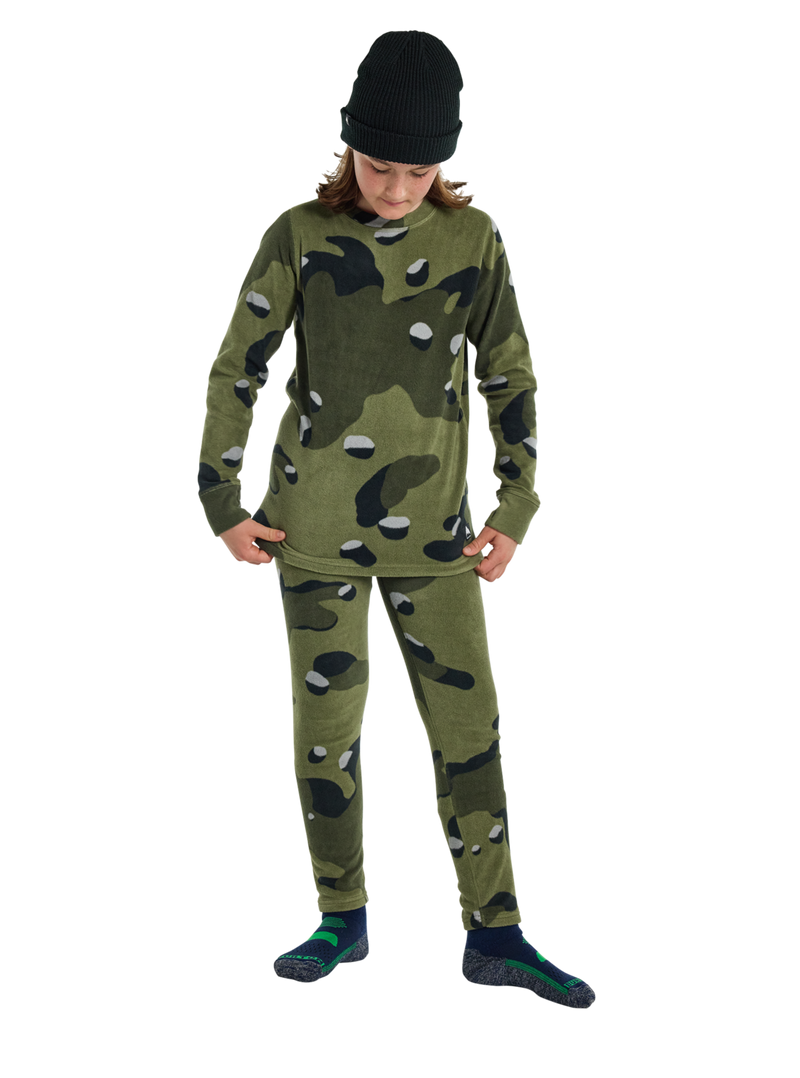 Burton Kids Fleece Base Layer Set Camo