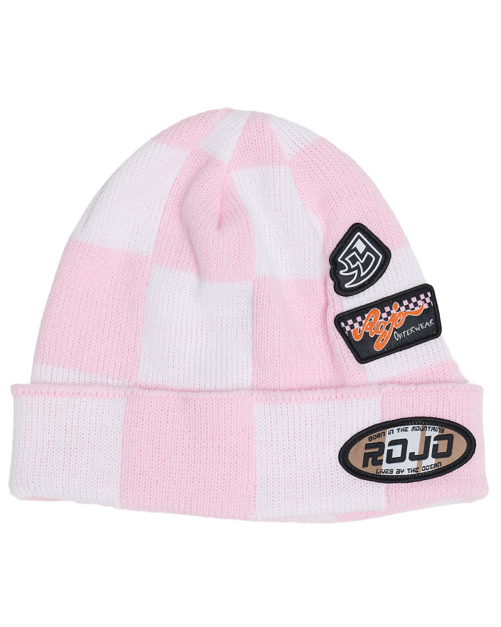 Rojo Check Beanie