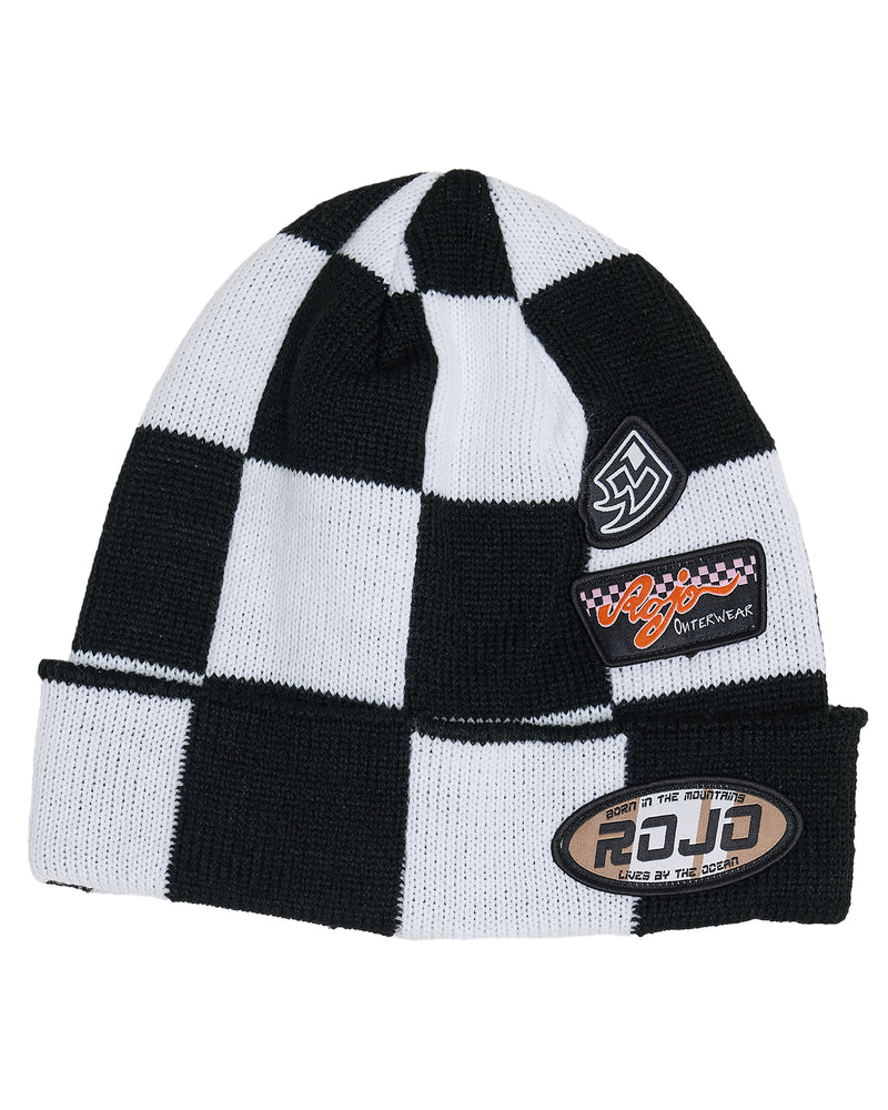 Rojo Check Beanie