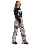 dc womens leopard print snow ski bib pant cheetah print animal print tiger pattern snowboarding 