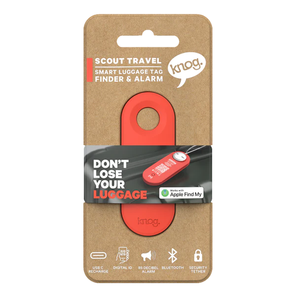 KNOG Scout Travel Tag Smart Luggage Tag Finder and alarm bag Finder