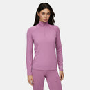 Le Bent Womens 260 Midweight 1/4 Zip pink merino warm layering cheap
