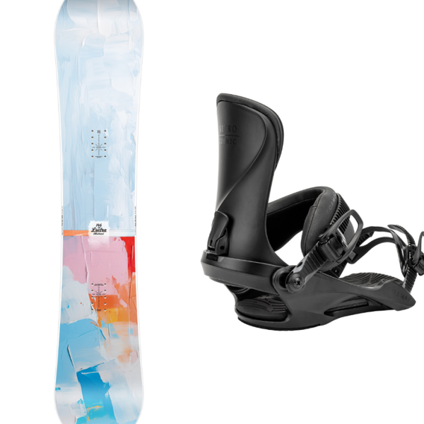 Nitro Lectra Snowboard + Cosmic Binding Womens 2026 – Snowbiz