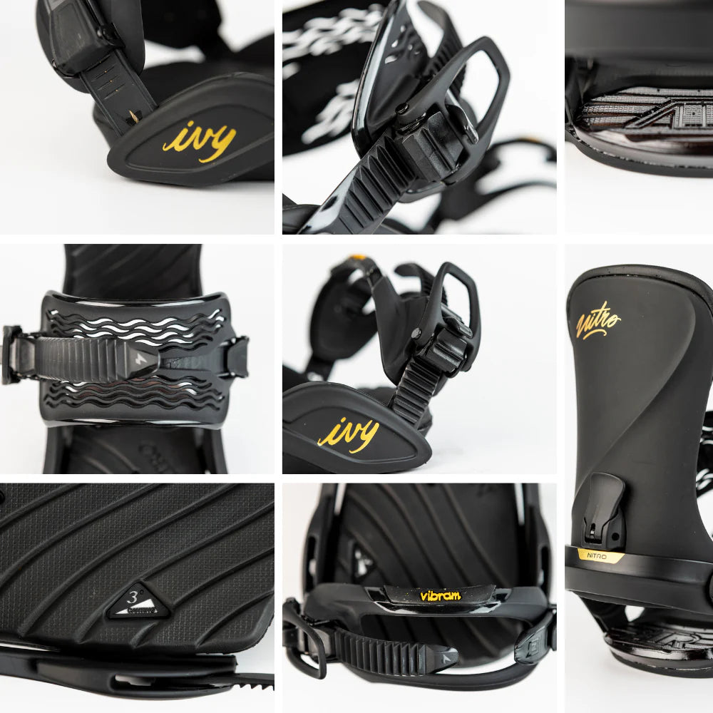 nitro ivy snowboard bindings Nitro Ivy Womens Snowboard Binding 2025 – Snowbiz