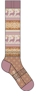Rojo Nordic Snowflake Kids Sock