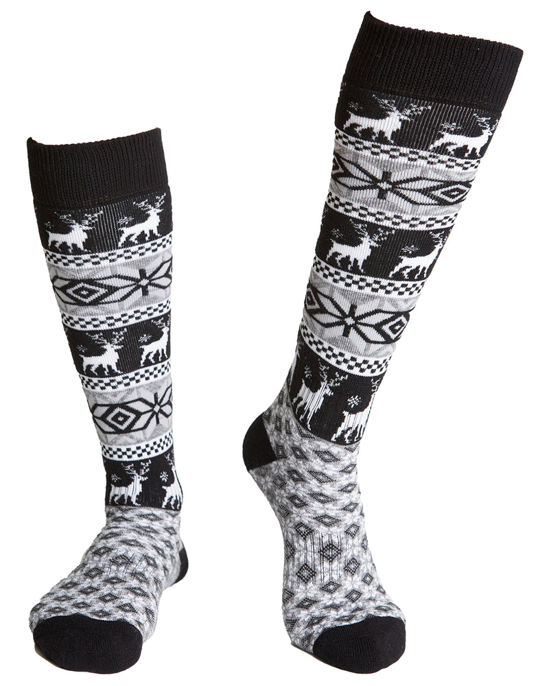 Rojo Nordic Snowflake Kids Sock