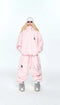 QLEO Pink Checkered Snow Jacket
