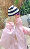 QLEO Pink Checkered Snow Jacket