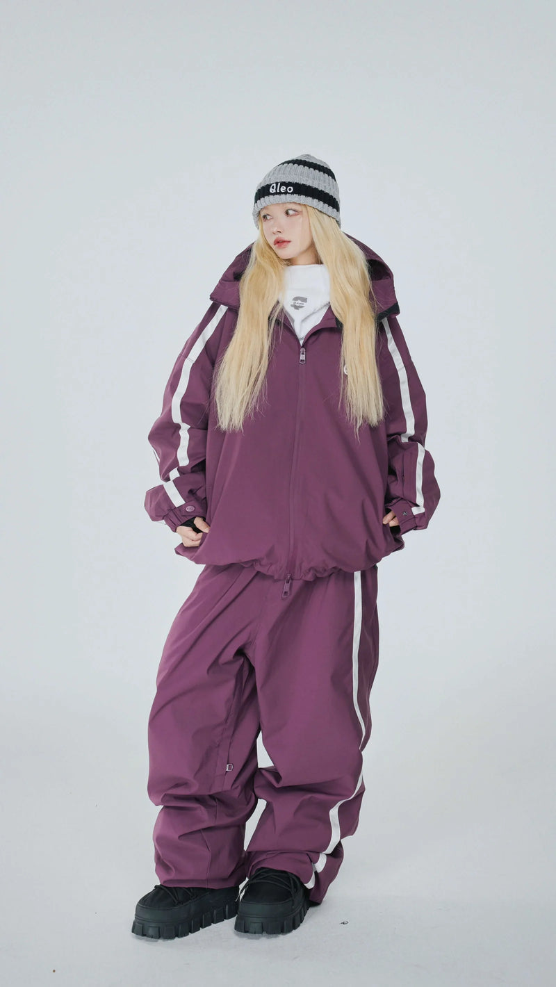 QLEO Striped Snow Jacket