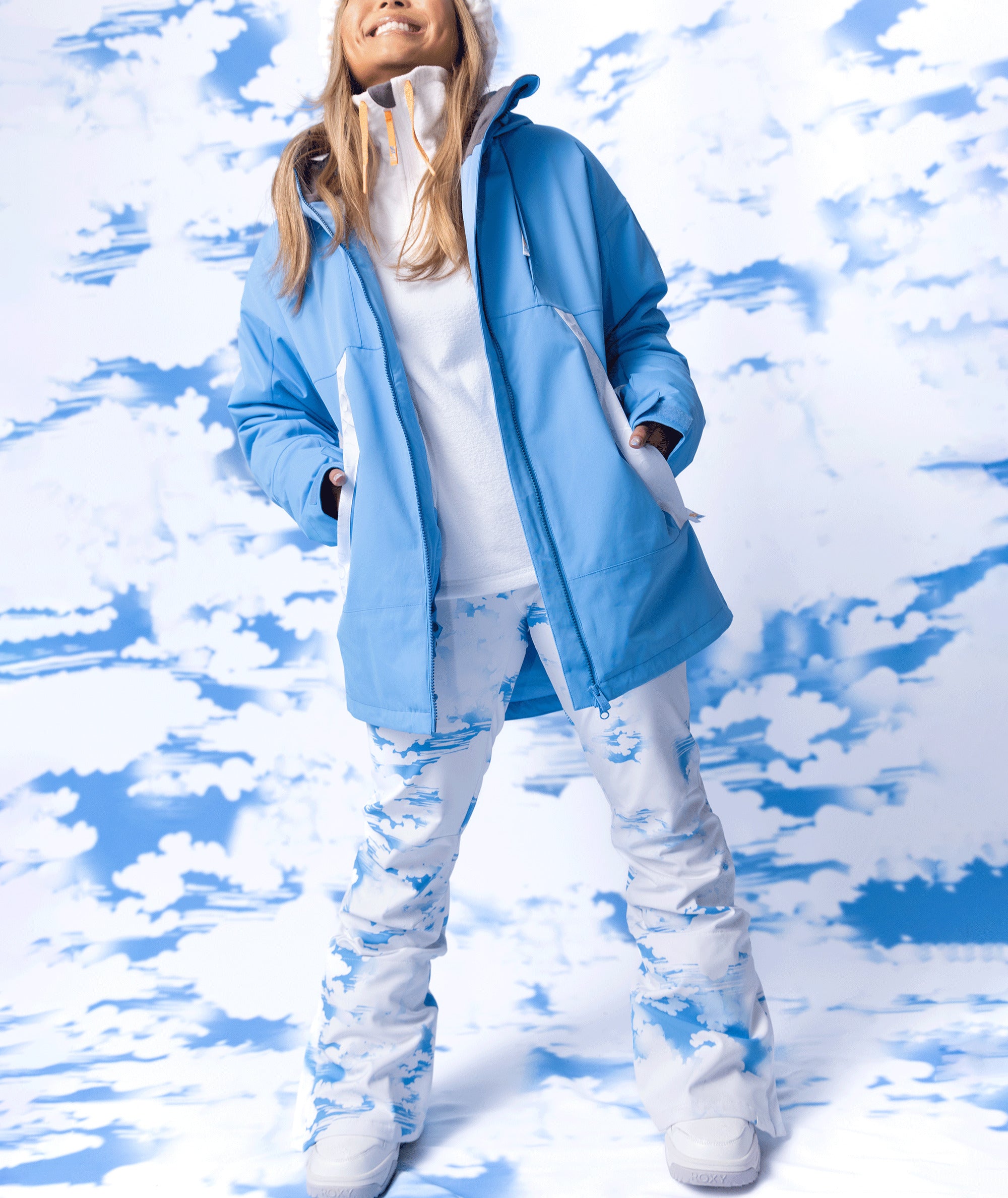 Roxy Chloe Kim Womens Jacket Azure Blue