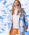 Roxy Chloe Kim Womens Jacket Azure Blue Clouds