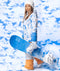 Roxy Chloe Kim Womens Jacket Azure Blue Clouds