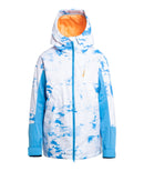 Roxy Chloe Kim Womens Jacket Azure Blue Clouds