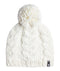 Roxy Winter Beanie cable knit cream pom pom