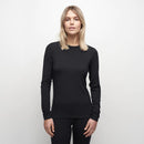Le Bent Womens 200 Crew Top merino ladies girls bamboo layering thermal travel ski snow snowboarding lightweight no stink sweat very warm