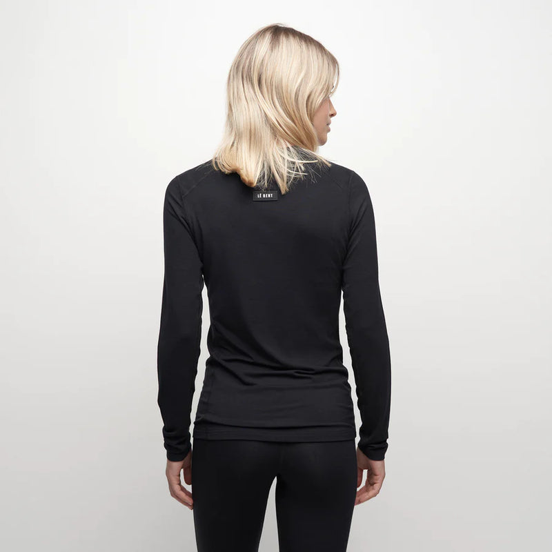 Le Bent Womens 200 Crew Top Le Bent Womens 200 Crew Top merino ladies girls bamboo layering thermal travel ski snow snowboarding lightweight no stink sweat very warm