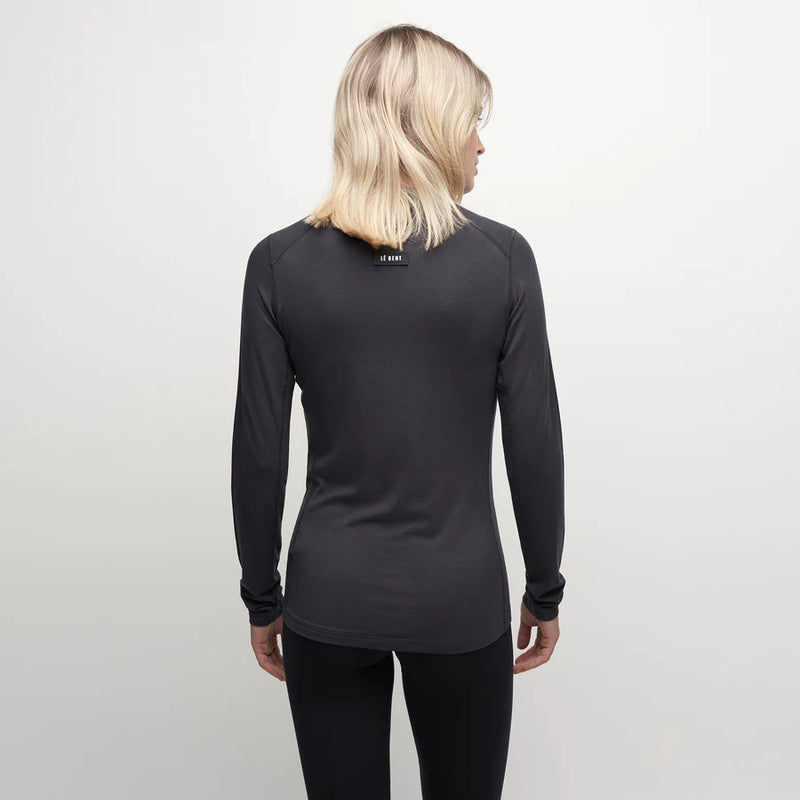 Le Bent Womens 260 Crew Top Le Bent Womens 200 Crew Top merino ladies girls bamboo layering thermal travel ski snow snowboarding lightweight no stink sweat very warm